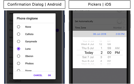 Nomenclature of mobile app visual elements — Android vs iOS | by Vivek ...
