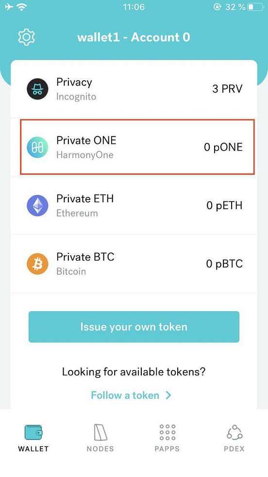 How to send ONE privately with the Incognito Wallet