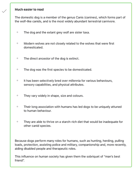 How to Convert Paragraphs into Summary Points Writing for the web Stack