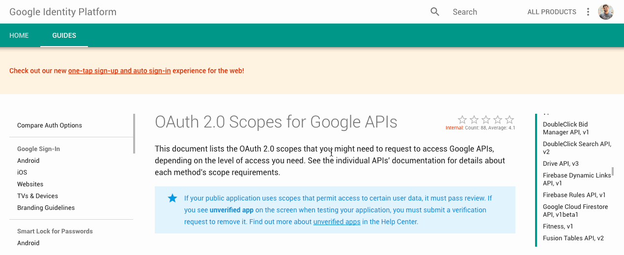 Using Google APIs with Firebase Auth and Firebase UI on the Web by