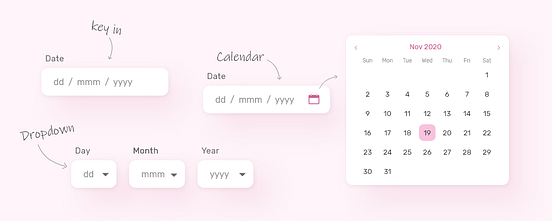 Designing the Date Input Experience | by Sandhya Subramaniyan | UX Planet