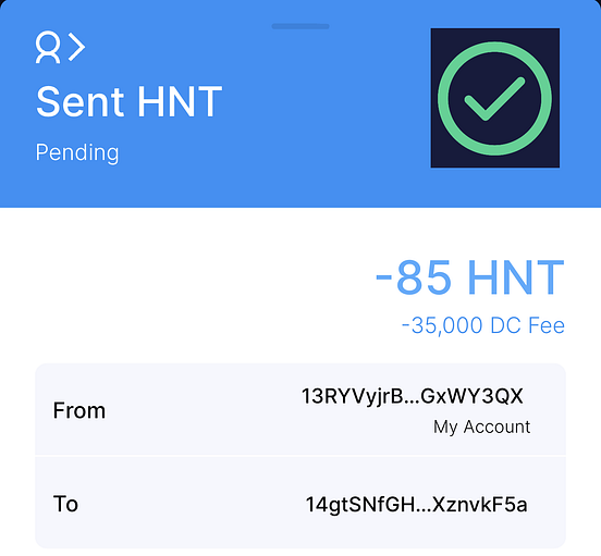 send hnt to crypto.com