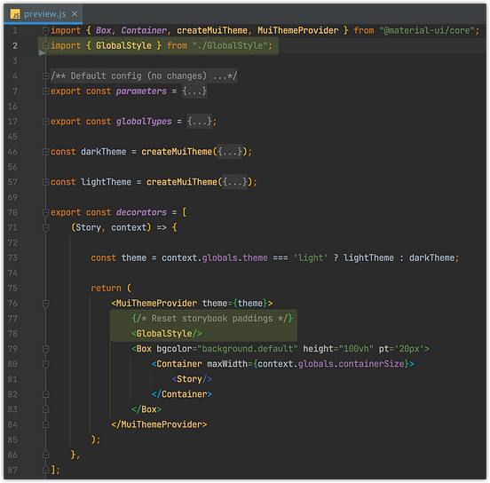 Storybook. Decorators and Context in examples by Artem Diashkin