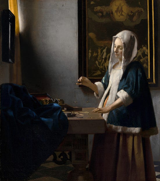 How to Read Paintings: Woman Holding a Balance by Johannes Vermeer | by