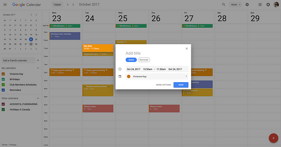 A closer look at Google Calendar’s new design | by Vivienne Kay