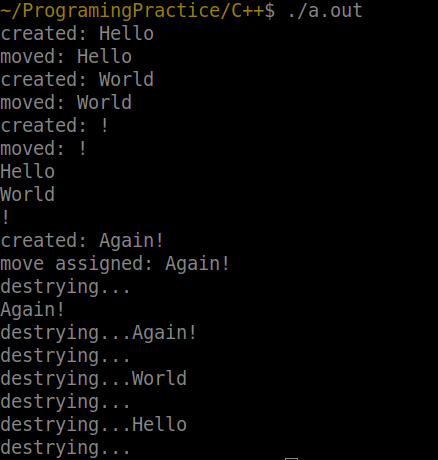 Move constructor and move assignment operator image