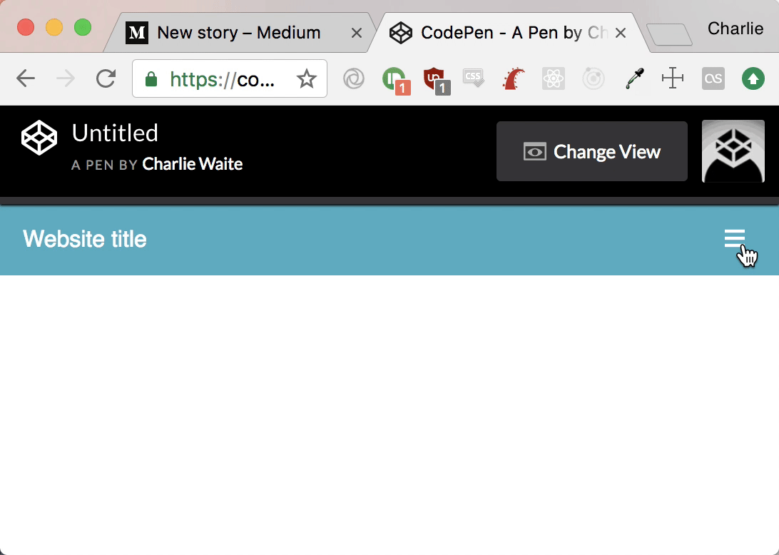 How to build a responsive navbar with a toggle menu using Flexbox by