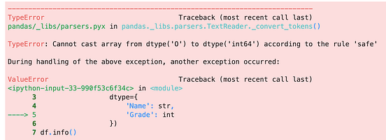 Typeerror The Dtype Is Not Supported For Parsing Read Csv Pandas 