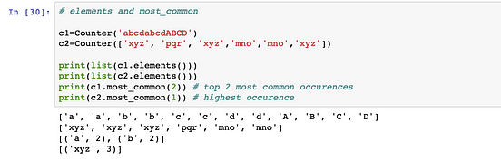 Counter (collections) in Python. A Counter is a subclass of dict. It is ...