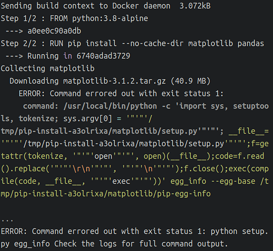 Alpine makes Python Docker builds way too(50×) slower, and images ...