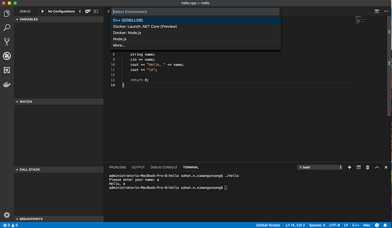 Build and Debug C++ on Visual Studio Code for Mac | by Sahat Nicholas ...