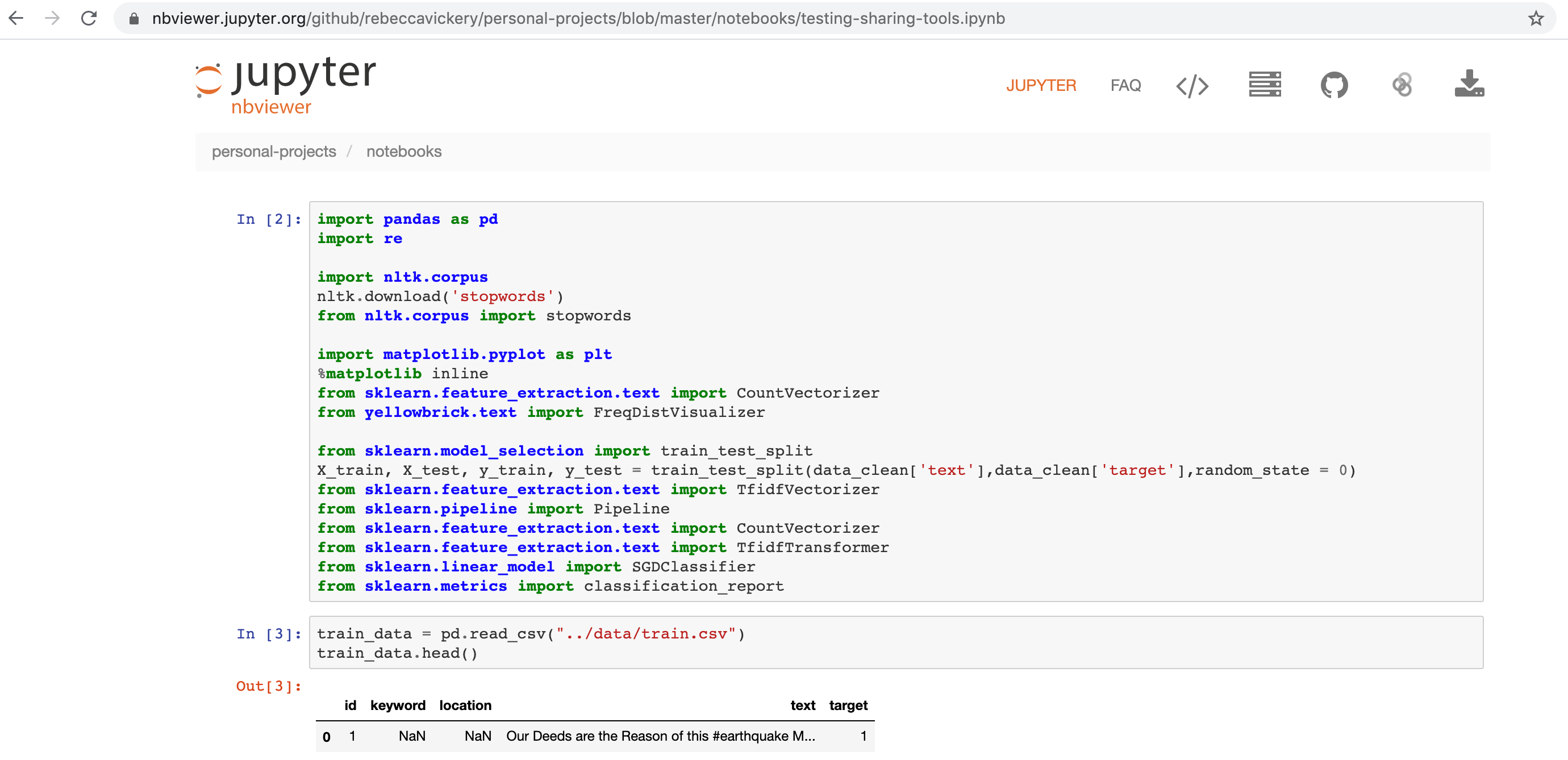 Tools for Sharing Jupyter Notebooks Online Towards Data Science
