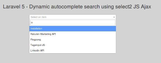 Laravel With Packages Laravel Dynamic Autocomplete Search Using 