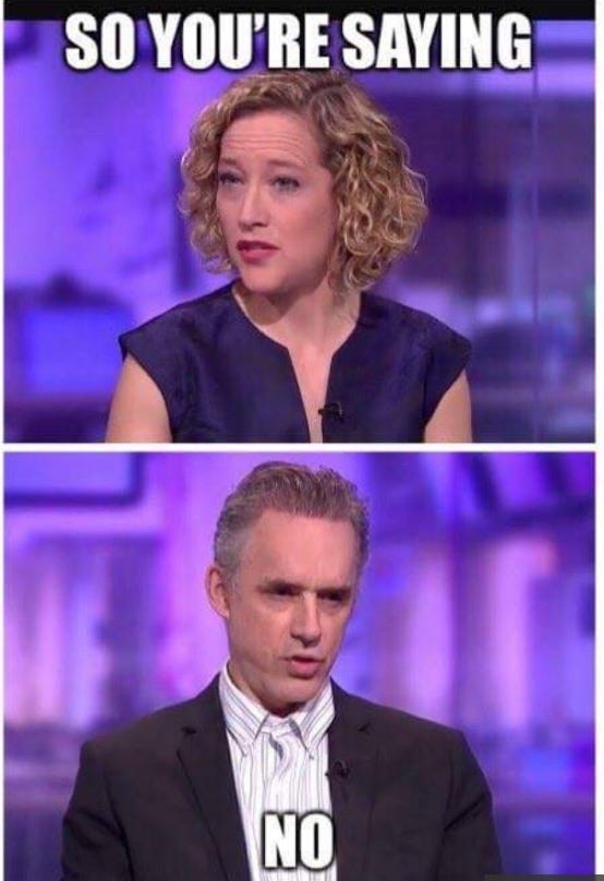 Indigenous lærken Oprigtighed A case of Jordan Peterson & Cathy Newman: Why would an Interviewer not hear  the answers of an Interviewee? | by James Governale | Medium