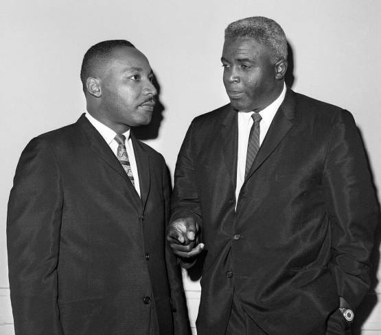 Martin Luther King And Jackie Robinson A Collection Of Connection By Jon Weisman Dodger Insider