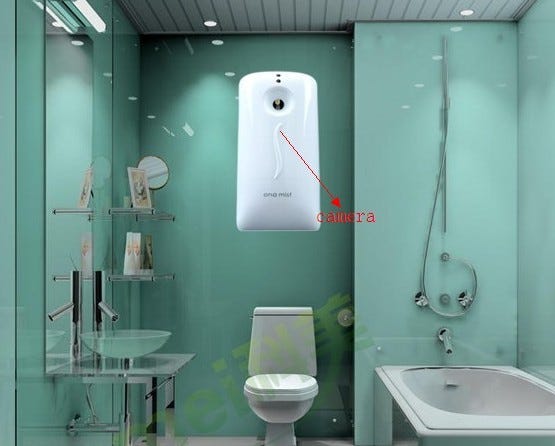 Bathroom Camera Hidden Spy Cam