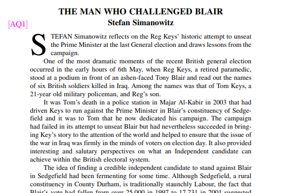 The man who challenged Blair on Iraq | by Stefan Simanowitz | Medium