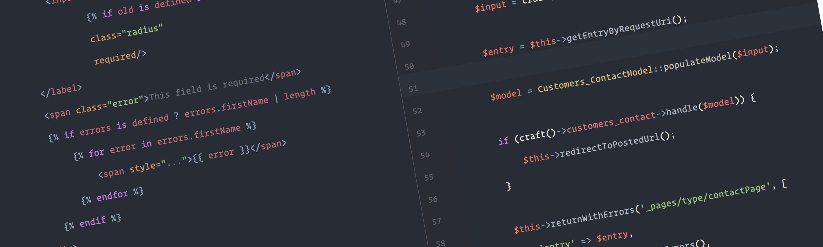 ... Template Model Validation Handling with in CMS Craft Forms