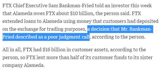 WSJ 分享了有关 FTX 灾难的一些见解。