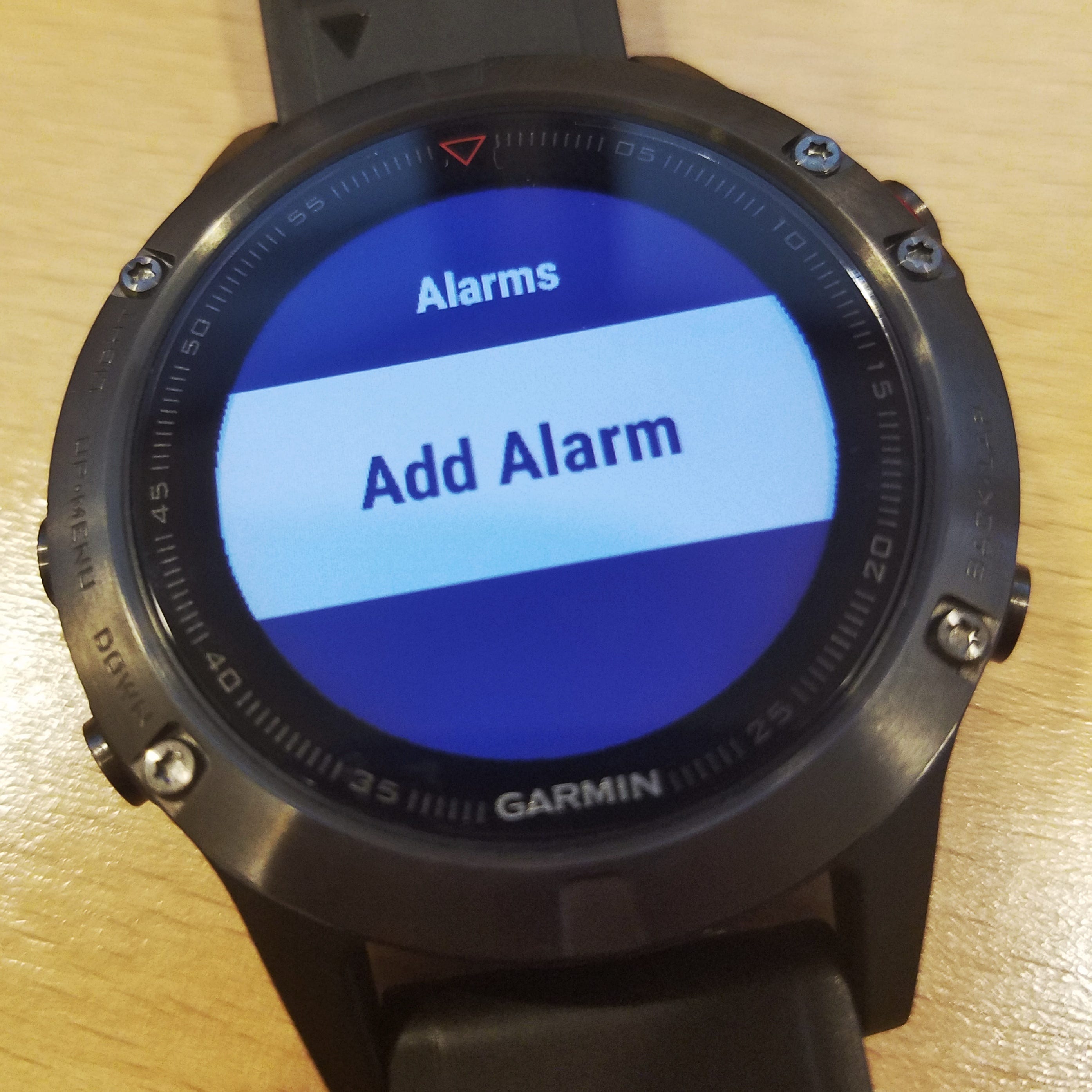 garmin fenix 5 smart alarm