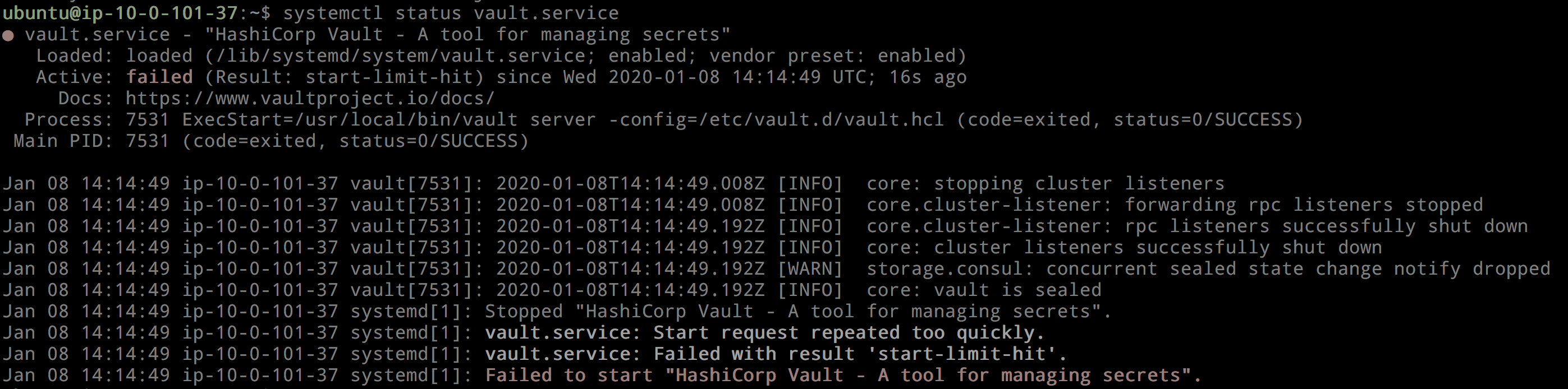 Systemd Service File for Vault HashiCorp Solutions Engineering Blog