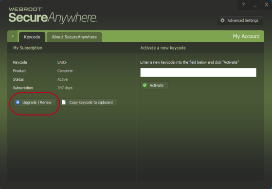 renew webroot subscription