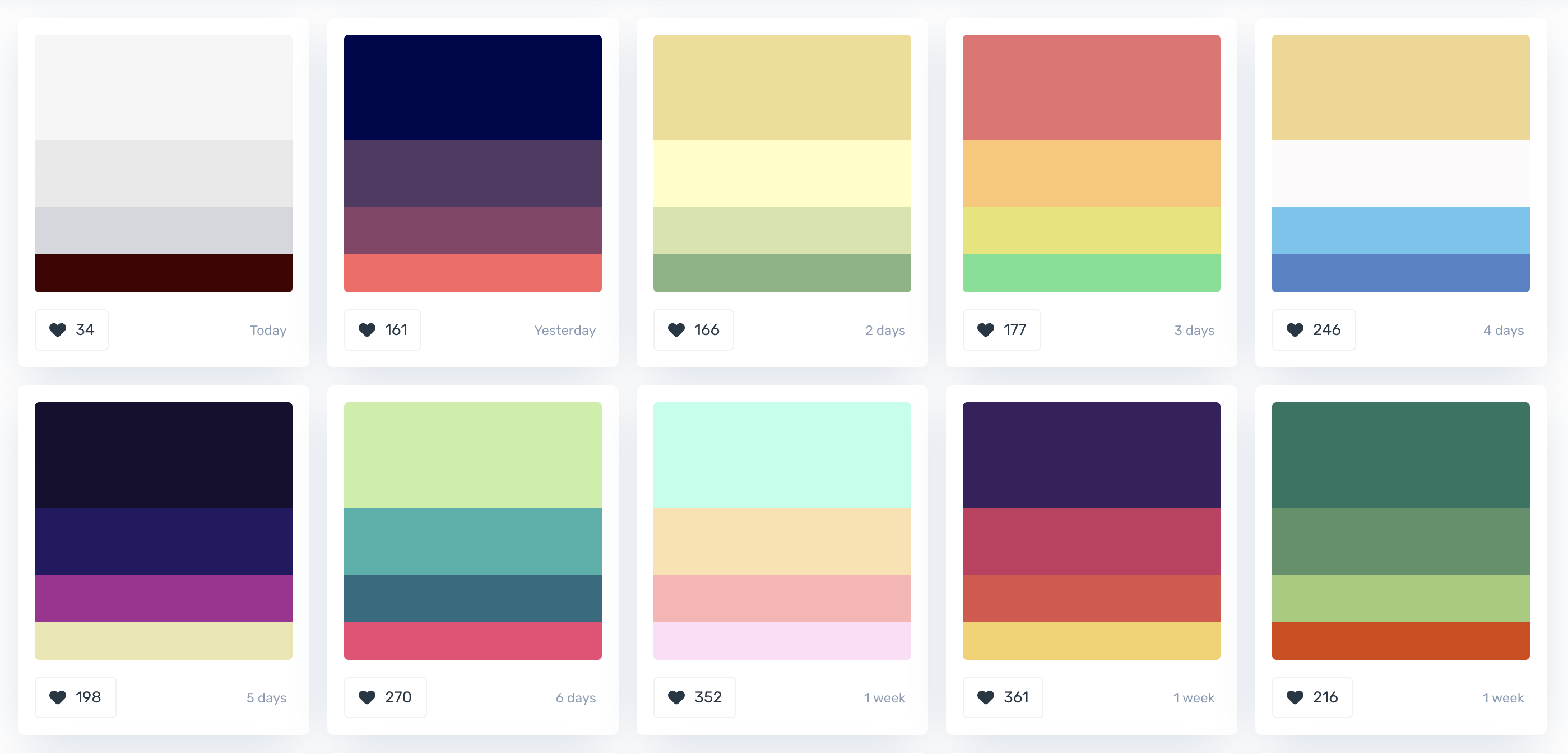 Random Colour Palette Generator