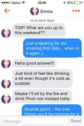 How to skip small talk on tinder