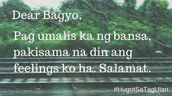 Hugot Lines sa Tag-Ulan Para Mas Lalong Lumamig ang Tag-ulan Mo! | by