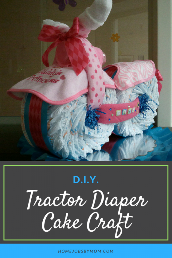 tractor diaper cake