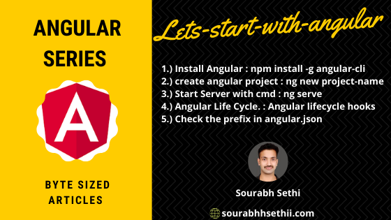 Let's Start With Angular. I am introducing byte sized articles… | by  Sourabhh Sethii | DXSYS | Medium