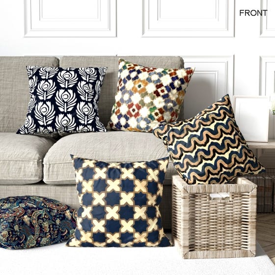 set of 5 cushion covers