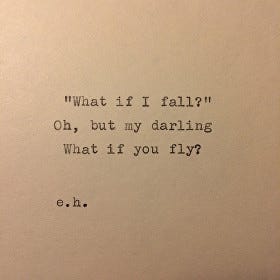 My darling, what if you fly?