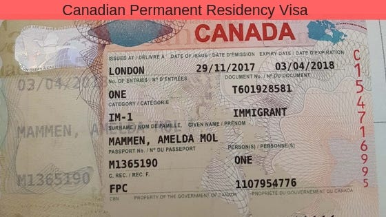 Passeport visa canada