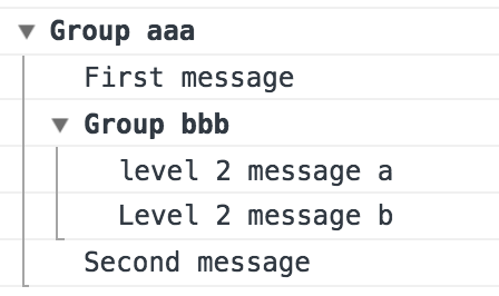 Nested and labeled groups