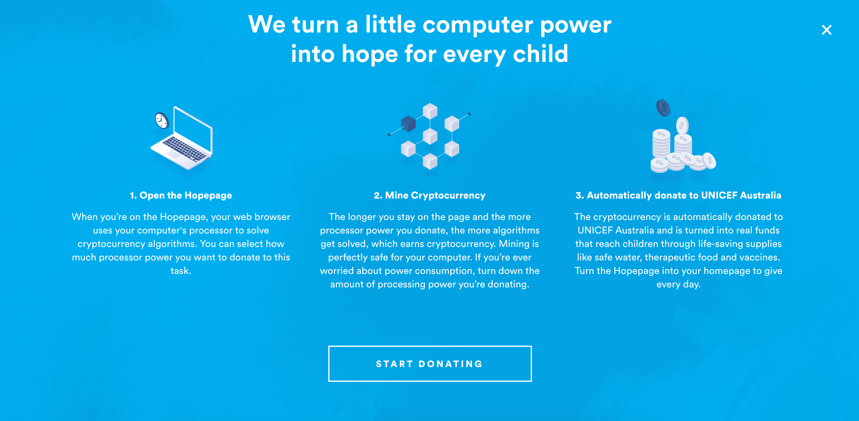 unicef crypto mining