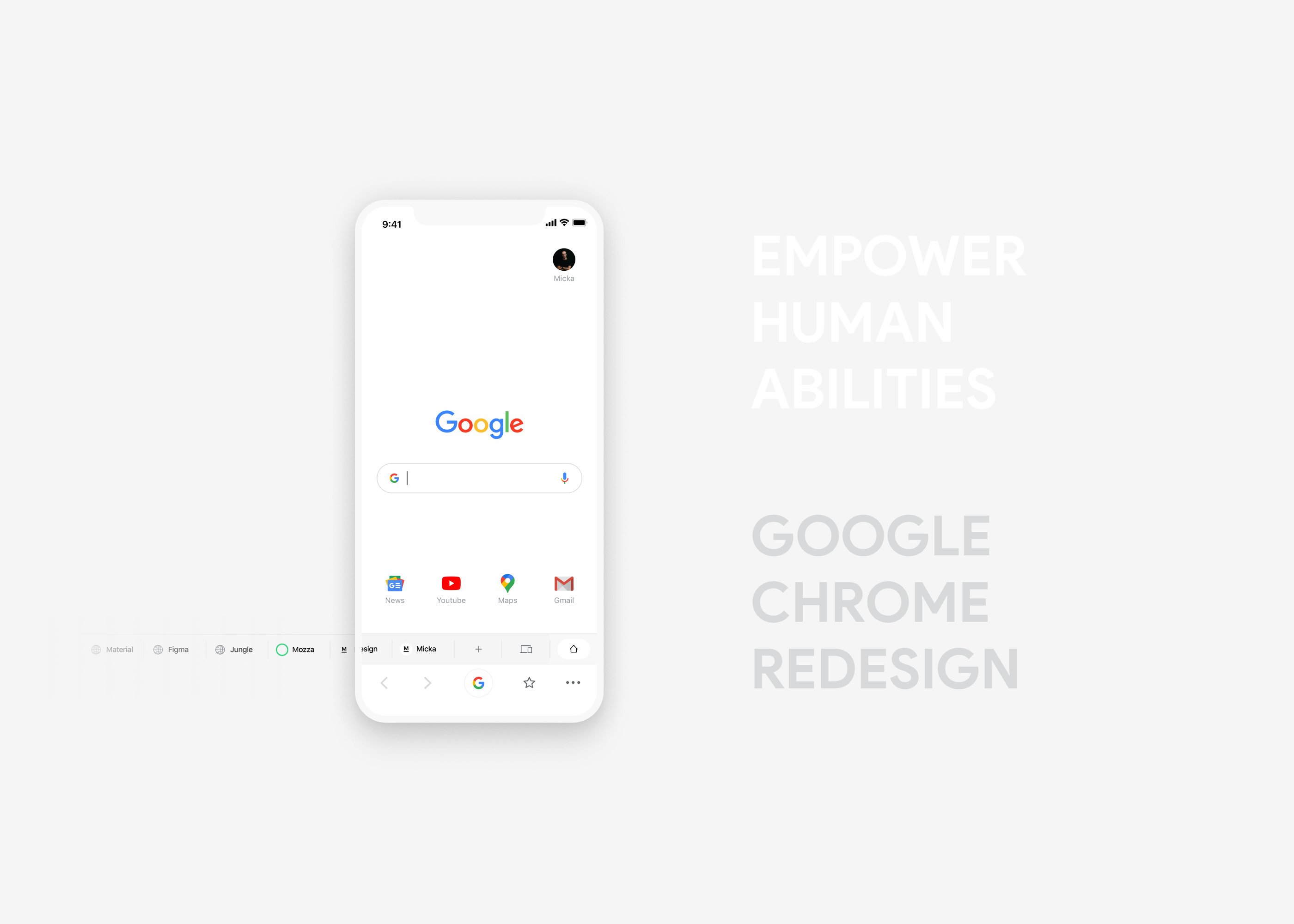 Google Chrome Redesigned With 2 Radical Ux Principles By Micka Touillaud Muzli Design Inspiration