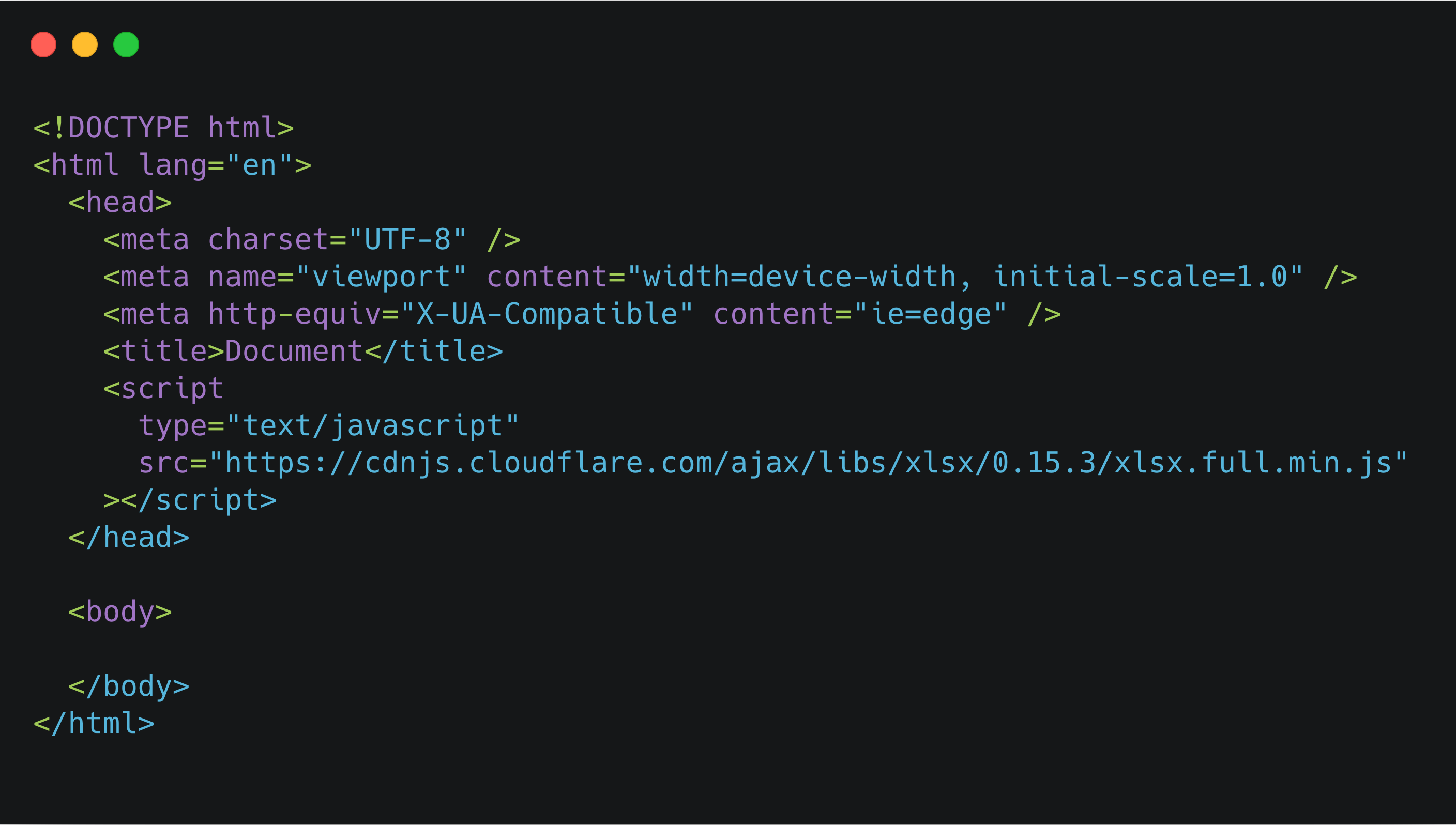 How to convert Excel file data into JSON object by using JavaScript