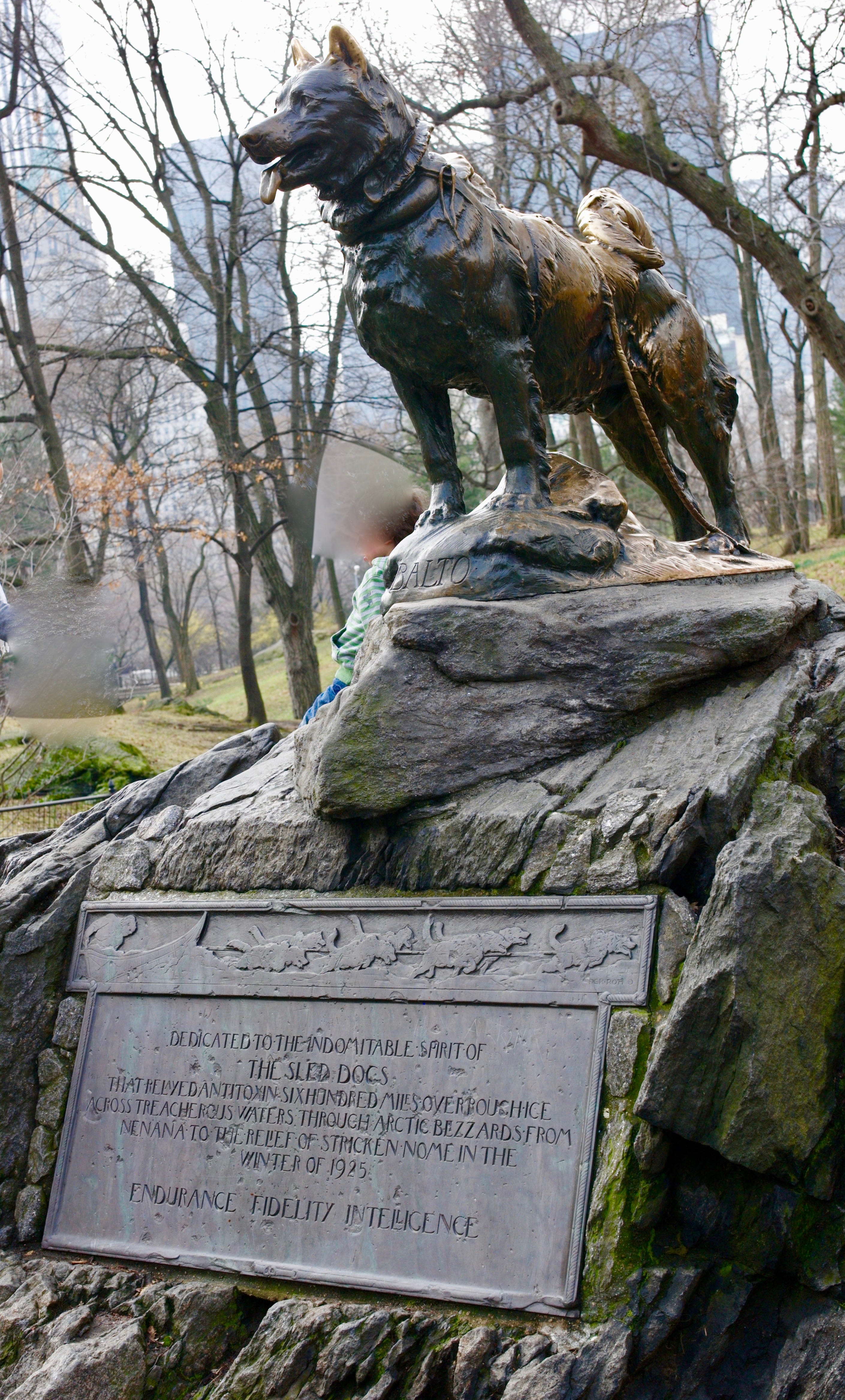 balto sled dog statue central park