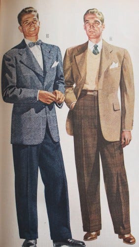 MENSWEAR IN THE 1940'S. 1940s men's fashion for day, sport or… | by Sejal  Goyal | Medium