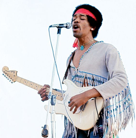 Jimi Hendrix Music legend CROSSTOWN TRAFFIC Ladies 1960's retroT-Shirt
