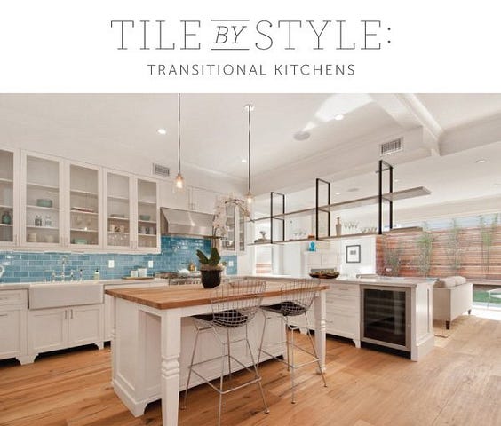 Tile By Style Transitional Kitchen Fireclay Tile Medium