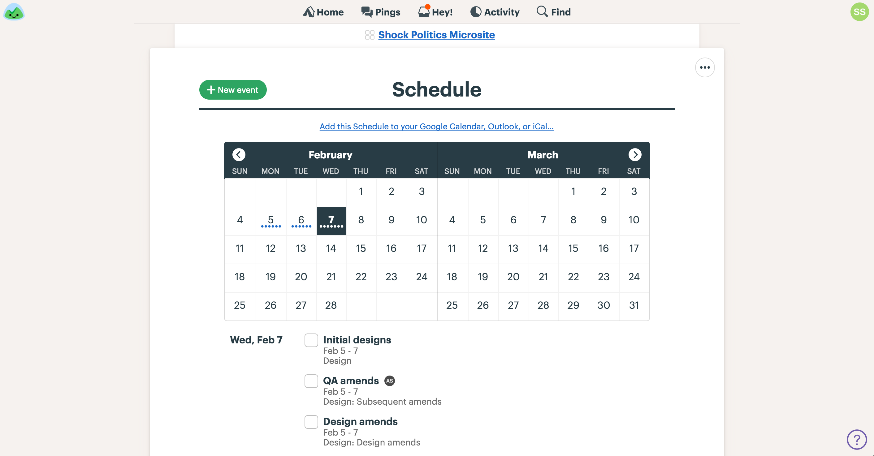 Basecamp 3 Gantt Chart