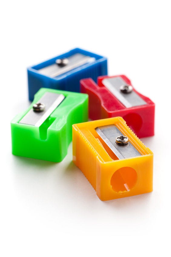 the pencil sharpener