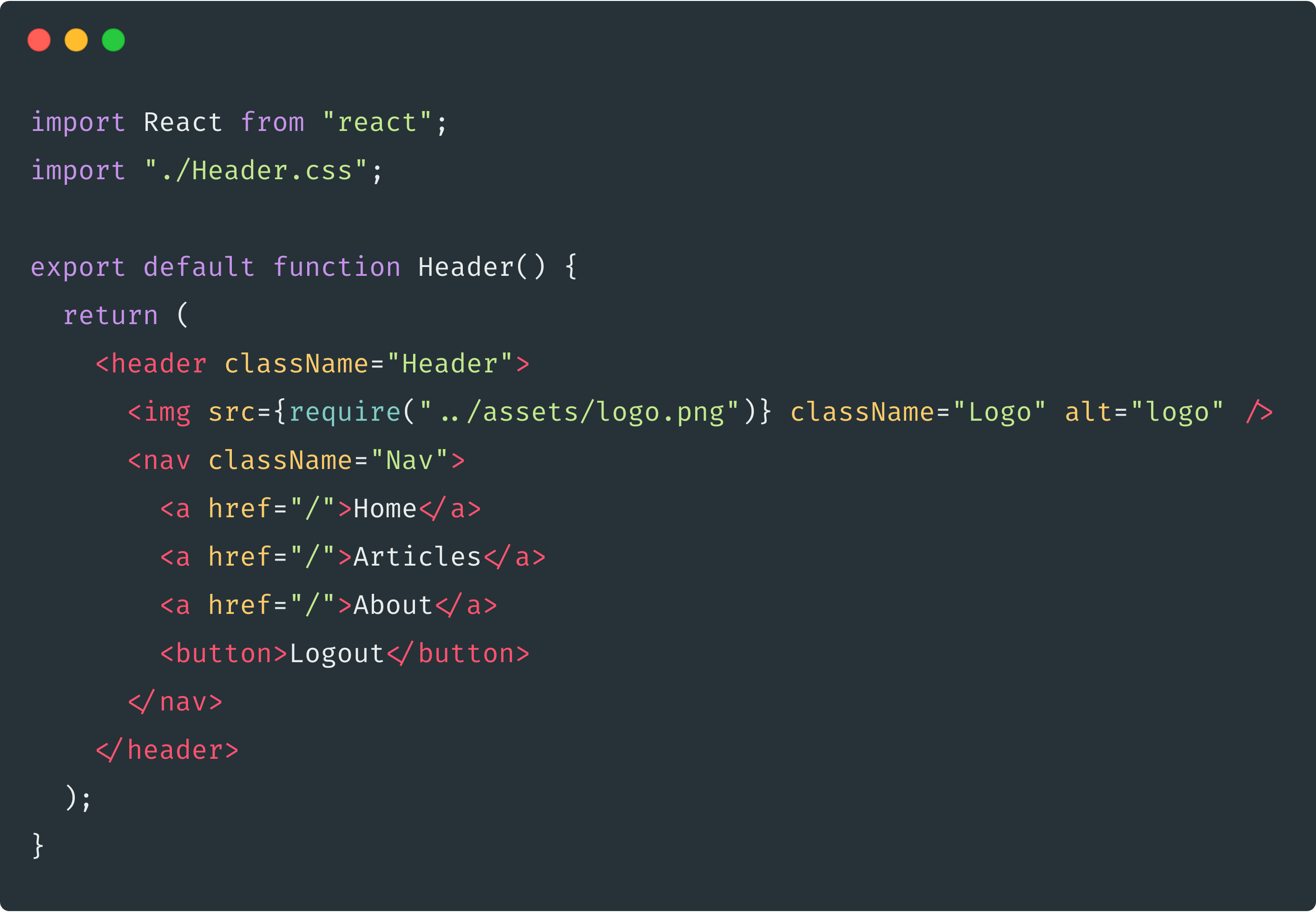 Responsive Header in React (feat. CSS Grid Layout, React Hooks and ...