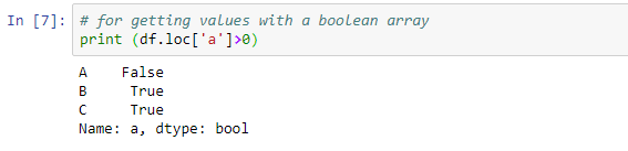 indexing and selecting data - .loc