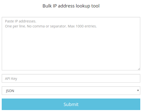 Bulk IP Lookup. A tool for batch IP Address Location | by ipapi ~ ipapi.co  | Medium