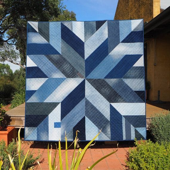Blue Giant Quilt Pattern Star Block Modern Quilt Pdf Pattern Made From Recycled Upcycled Blue Denim Jeans By Aynur Gulsena Medium Blue Giant Quilt Pattern Star Block Modern Quilt Pdf Pattern Made From Recycled Upcycled Blue Denim Jeans By Aynur Gulsena Medium