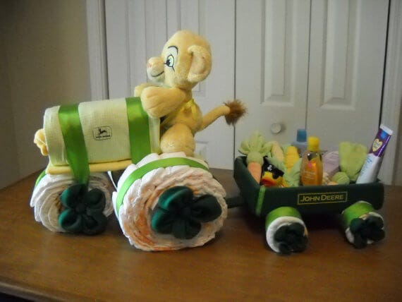 tractor diaper cake ideas