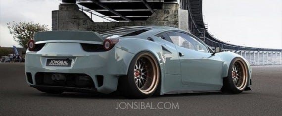 Ground Effects Ferrari 458 Is Your Average Widebody Ferrari